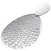 Přívěsek s dekorativním vzorem, 47x30 mm, stříbrná barva, kód produktu: 7PP24298