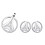 Set šperků s motivem Eiffelovy věže – přívěsek 40mm a náušnice 18mm, elegantní design pro každou příležitost.
