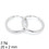 Ocelové náušnice - Kruhy - 20 x 2 mm