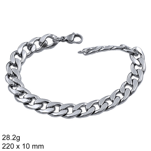 ŠPERKYLA.CZ • Náramek - 3NB50870 - Curb - 220 x 10 mm - 28.2g