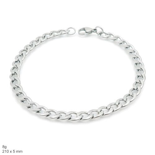 ŠPERKYLA.CZ • Náramek - 8NB68429 - Curb - 210 x 5 mm - 8g