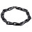 Náramek na nohu s černými články, délka 205 mm, šířka 8 mm, váha 30 g.