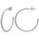 Otevřené kruhy 40 mm - Ocelové náušnice